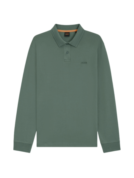 Hugo Boss Hugo Boss PE Interlock Long Sweater - Open Green Hugo Boss PE Interlock Long Sweater - Open Green