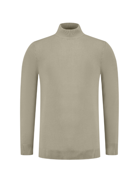 Pure Path Essential Knitwear Mockneck Sweater - Taupe Pure Path Pure Path Essential Knitwear Mockneck Sweater - Taupe