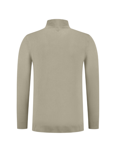 Pure Path Essential Knitwear Mockneck Sweater - Taupe Pure Path Pure Path Essential Knitwear Mockneck Sweater - Taupe