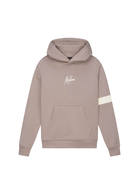 Malelions Malelions Kids Captain Hoodie - Grey Brown/Off-White Malelions Kids Captain Hoodie - Grey Brown/Off-White