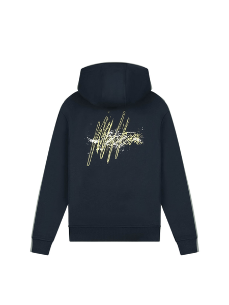 Malelions Malelions Kids Splash Hoodie - Navy/Bright Yellow