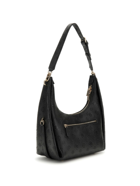 Guess Phoebe Hobo Shoulder Bag - Black Logo Guess Guess Phoebe Hobo Shoulder Bag - Black Logo
