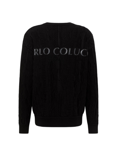 Carlo Colucci Carlo Colucci Knit Pullover C10006 - Black