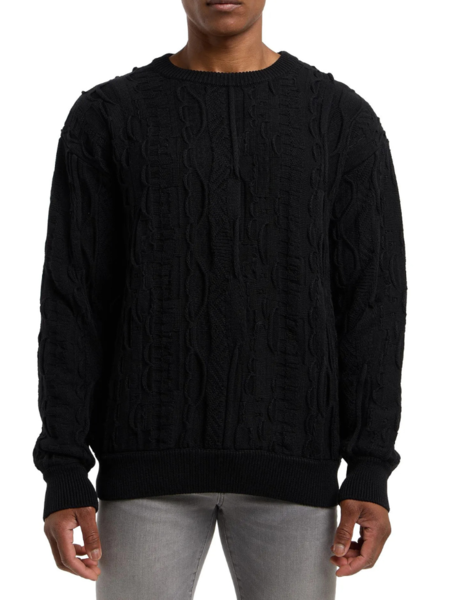 Carlo Colucci Carlo Colucci Knit Pullover C10006 - Black