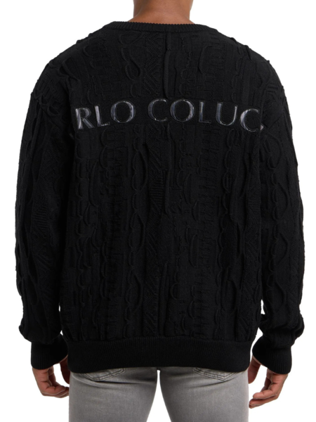 Carlo Colucci Carlo Colucci Knit Pullover C10006 - Black
