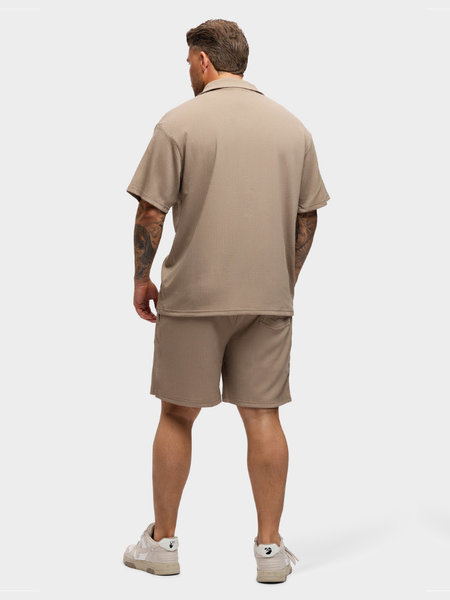 2LEGARE 2LEGARE Embroidery Shirt - Beige