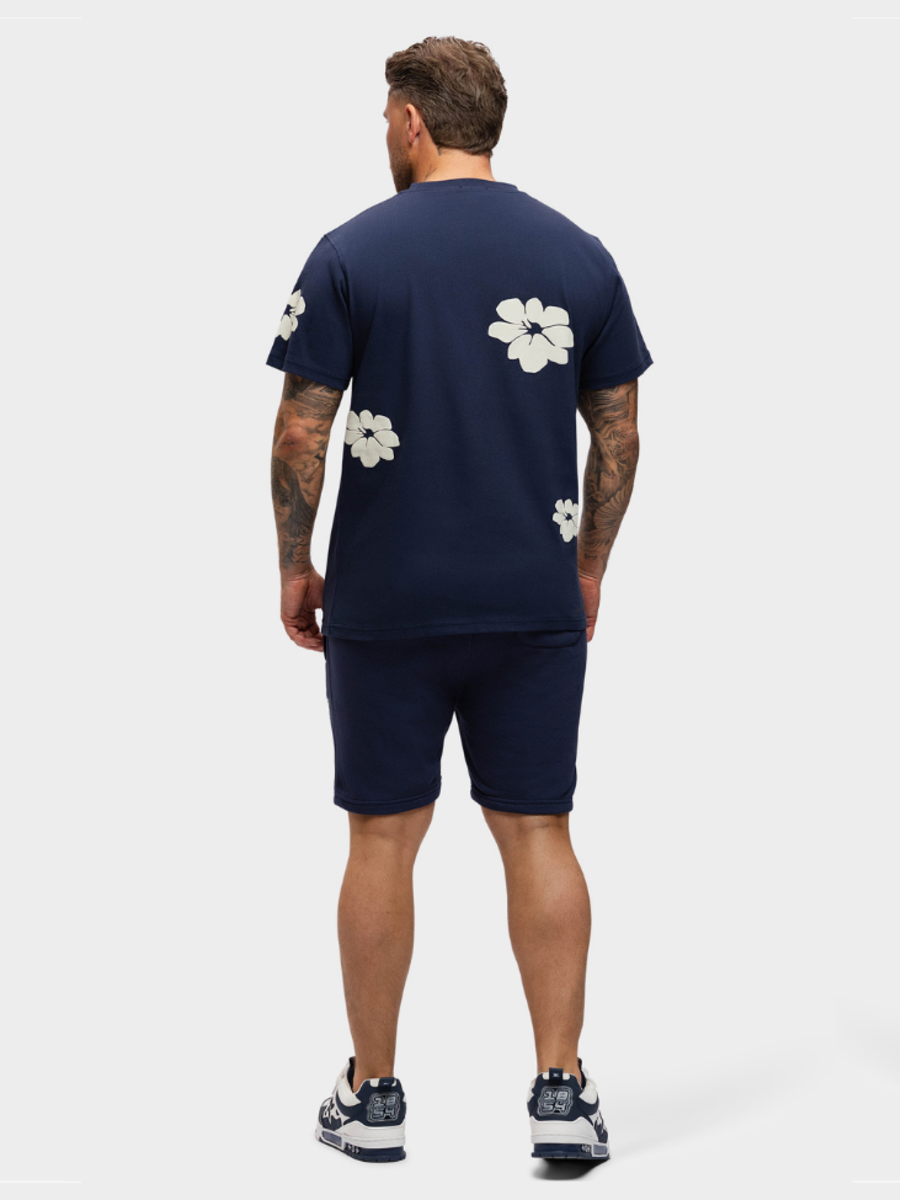 2LEGARE Flower Combi-Set - Navy/White 2LEGARE 2LEGARE Flower Combi-Set - Navy/White