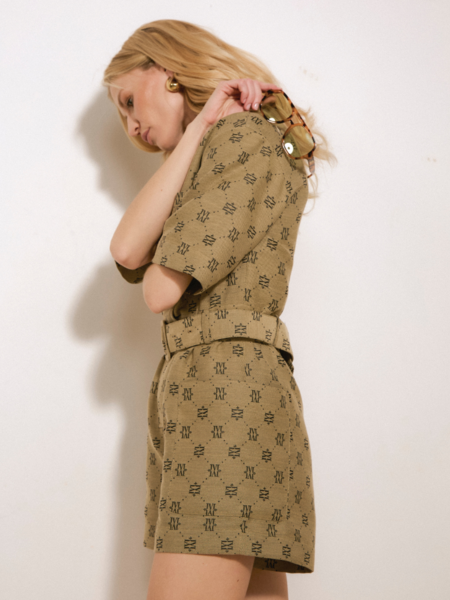 Josh V Josh V Maxime Playsuit - Beige/Black