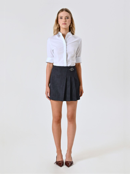 Rinascimento Rinascimento Cose Gon Mini Skirt - Blu Navy