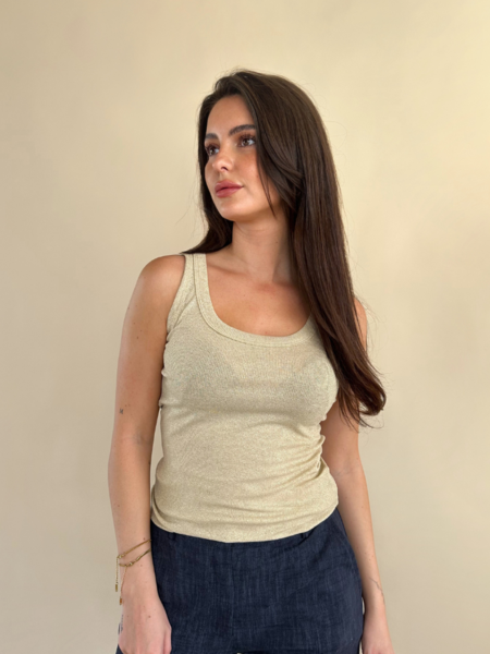 Rinascimento Rinascimento Lurex Top - Oro Rinascimento Lurex Top - Oro