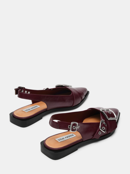 Steve Madden Steve Madden Grezly Flat Pump - DK Cherry Lacq