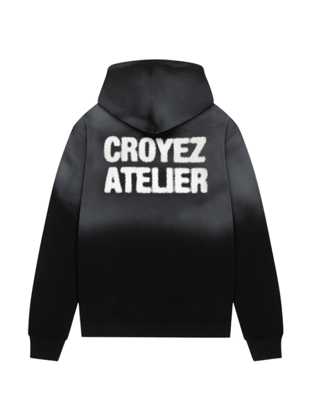 Croyez Croyez Sprayed Atelier Hoodie - Black Croyez Sprayed Atelier Hoodie - Black