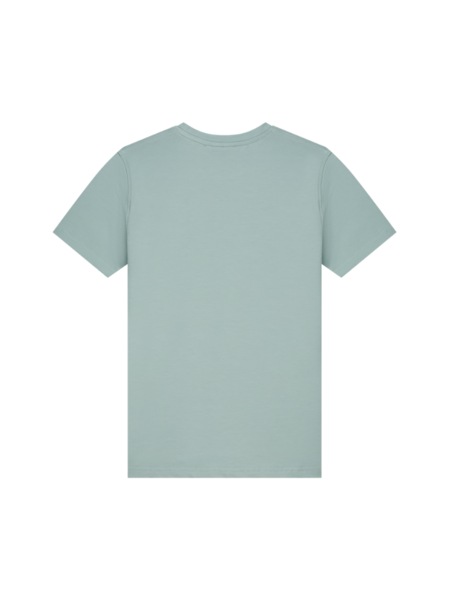 Malelions Malelions Kids Counter T-Shirt - Aqua Grey/Light Orange