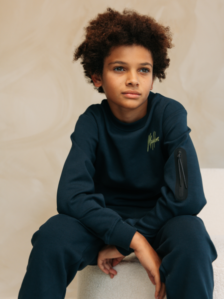 Malelions Malelions Kids Counter Sweater - Navy/Bright Yellow