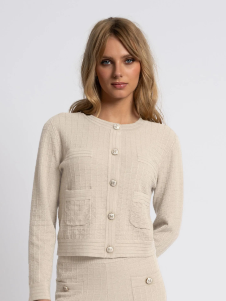 Fifth House Fifth House Desmond Cardigan - Cream