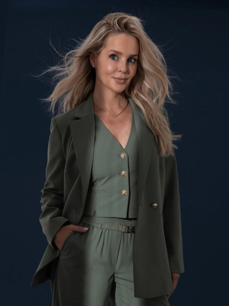 Fifth House Fifth House Jenny Waistcoat - Ash Green