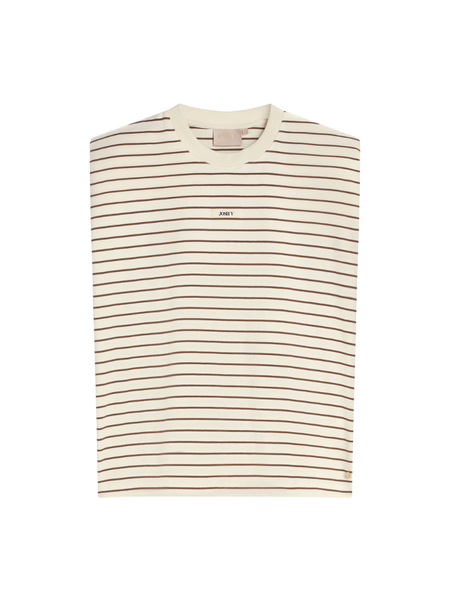 Josh V Josh V Sue T-Shirt - Creme White/Dark Brown