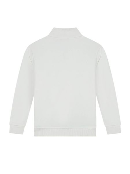 Malelions Malelions Kids Turtle Half Zip Sweater - Off-White