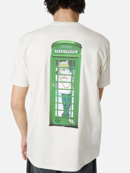 Iceberg Telephone T-Shirt - Vaniglia Iceberg Iceberg Telephone T-Shirt - Vaniglia