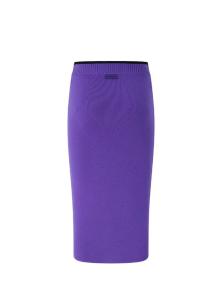Pinko Nuova Guinea Gonna Lana Merinos Skirt - Lavanda Bluast Pinko Pinko Nuova Guinea Gonna Lana Merinos Skirt - Lavanda Bluast