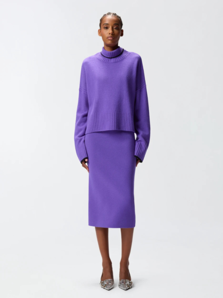 Pinko Nuova Guinea Gonna Lana Merinos Skirt - Lavanda Bluast Pinko Pinko Nuova Guinea Gonna Lana Merinos Skirt - Lavanda Bluast