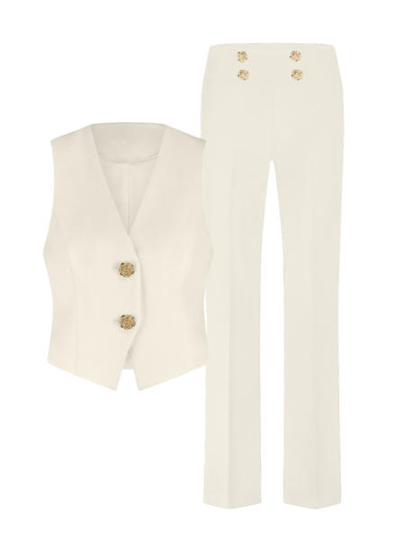 Nikkie Nikkie Lisbon Waistcoat Combi-set - Pearl Nikkie Lisbon Waistcoat Combi-set - Pearl