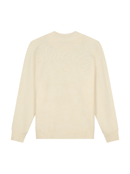 Malelions Malelions Women Oversized Knit Sweater - Beige