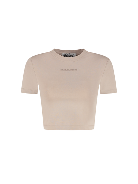Malelions Malelions Women Cropped Top - Clay Malelions Women Cropped Top - Clay