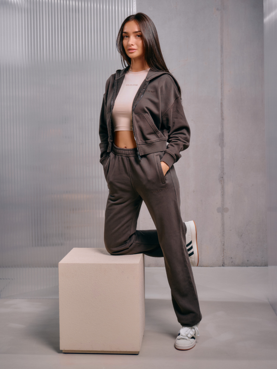 Malelions Women Cropped Combi-set - Brown Malelions Malelions Women Cropped Combi-set - Brown