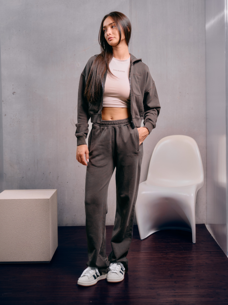 Malelions Women Cropped Combi-set - Brown Malelions Malelions Women Cropped Combi-set - Brown