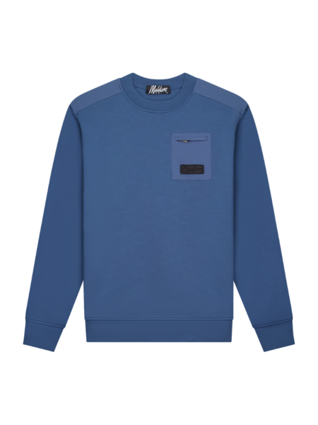 Malelions Malelions Nylon Pocket Sweater - Blue Slate Malelions Nylon Pocket Sweater - Blue Slate