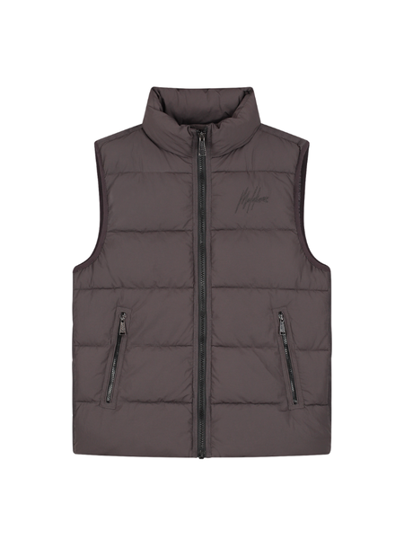 Malelions Malelions Matt Crinkle Padded Vest - Mulch Brown Malelions Matt Crinkle Padded Vest - Mulch Brown