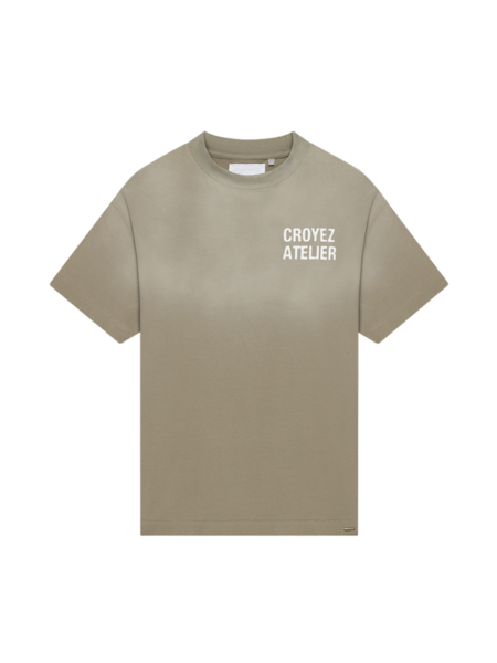 Croyez Croyez Women Sprayed Atelier T-Shirt - Dusty Olive