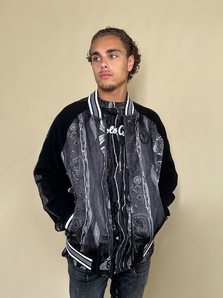 Carlo Colucci Carlo Colucci Blouson Jacket - Black Multi Carlo Colucci Blouson Jacket - Black Multi