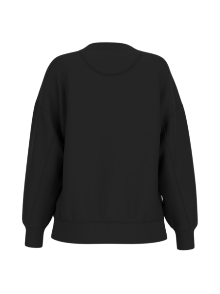 Guess Guess LS Triangle Glitter Sweatshirt - Jet Black