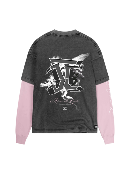 JorCustom JorCustom Above All Limits Double Layered Longsleeve - Acid-Pink JorCustom Above All Limits Double Layered Longsleeve - Acid-Pink
