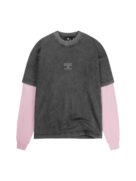 JorCustom JorCustom Artist Double Layered Longsleeve - Acid-Pink