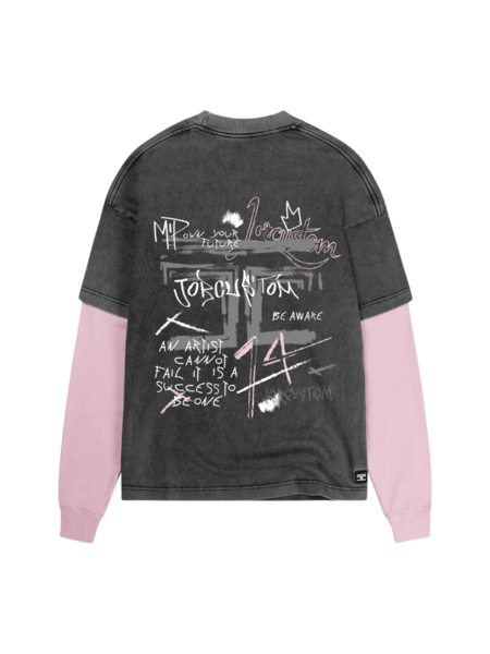 JorCustom JorCustom Women Artist Double Layered Longsleeve - Acid-Pink JorCustom Women Artist Double Layered Longsleeve - Acid-Pink
