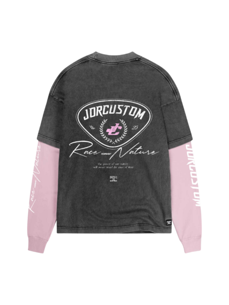 JorCustom JorCustom Women Racing Against Nature Double Layered - Acid-Pink JorCustom Women Racing Against Nature Double Layered - Acid-Pink
