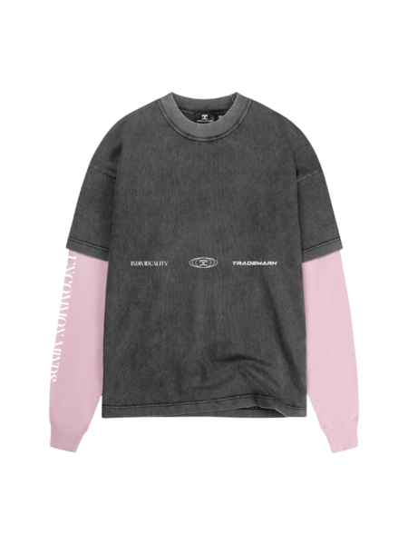 JorCustom JorCustom Uncommon Minds Double Layered Longsleeve - Acid-Pink