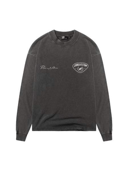 JorCustom JorCustom Women Racing Against Nature LongSleeve Tee - Acid Grey