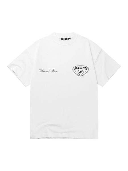 JorCustom Racing Against Nature Loose Fit - White JorCustom JorCustom Racing Against Nature Loose Fit - White