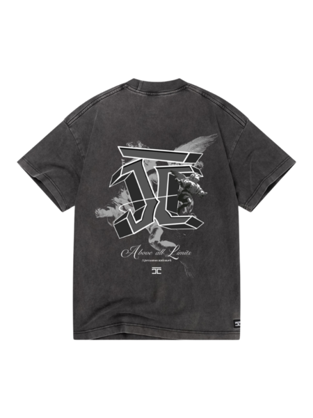 JorCustom JorCustom Women Above All Limits Loose Fit T-Shirt - Acid Grey JorCustom Women Above All Limits Loose Fit T-Shirt - Acid Grey