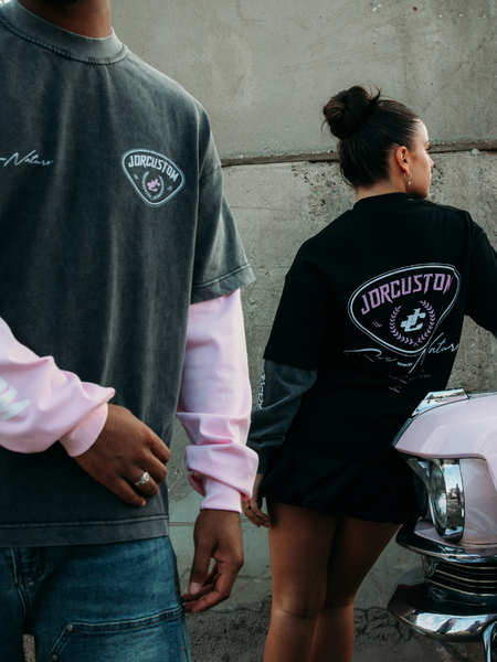 JorCustom JorCustom Women Racing Against Nature Double Layered - Black-Acid