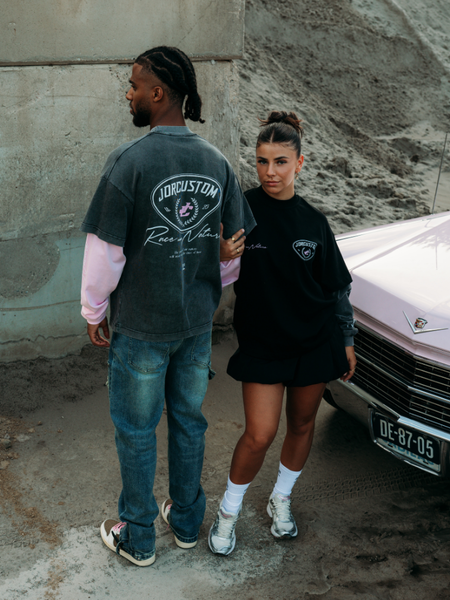 JorCustom JorCustom Women Racing Against Nature Double Layered - Black-Acid