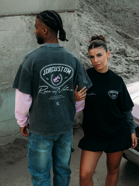 JorCustom JorCustom Women Racing Against Nature Double Layered - Black-Acid