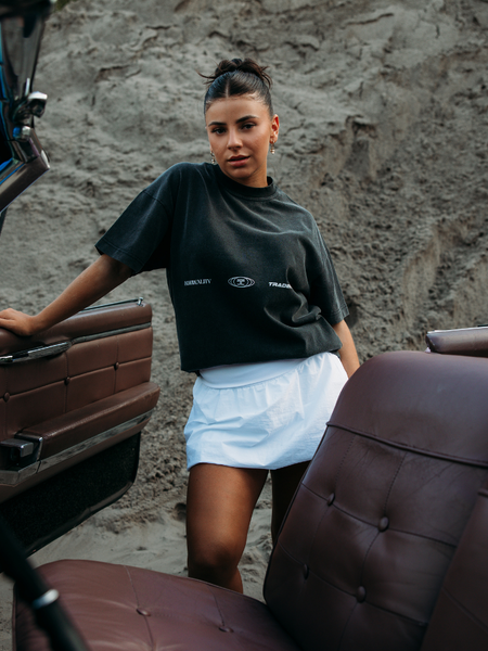 JorCustom JorCustom Women Uncommon Minds Loose Fit T-Shirt - Acid Grey