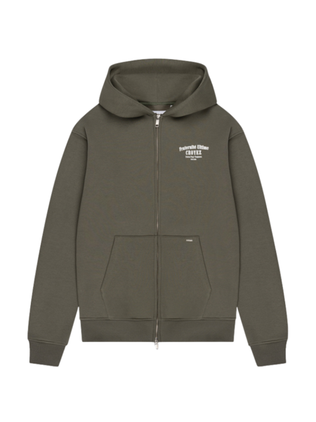 Croyez Croyez Fraternité Zip Hoodie - Dusty Olive Croyez Fraternité Zip Hoodie - Dusty Olive