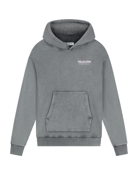 Malelions Women Rhinestone Hoodie - Acid Wash Malelions Malelions Women Rhinestone Hoodie - Acid Wash