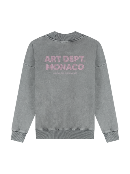 Malelions Malelions Women Rhinestone Sweater - Acid Wash Malelions Women Rhinestone Sweater - Acid Wash